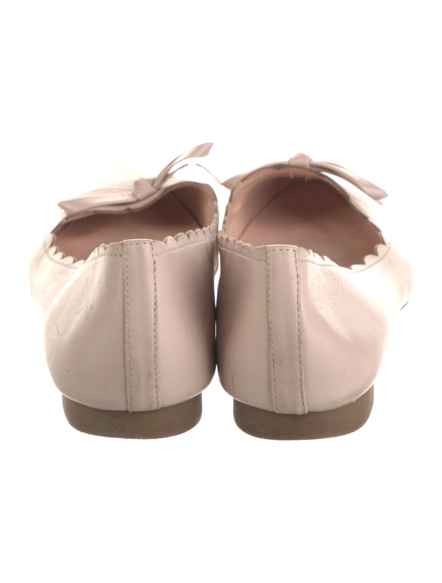 Kate Spade New York Leather Bow Accents Ballet Flats